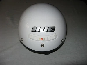 HJC CS2 DOT Motorcycle Half Helmet White Size Small with Chinstrap - Picture 1 of 5