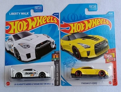 风火轮 *LB-SILHOUETTE WORKS GT NISSAN 35GT-RR 版本 2* + *'17 尼桑 GT-R(35)* — 第 1/4 张图片