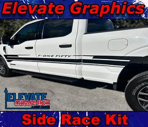 For Ford F-150 Stripes Side Race Graphics Vinyl 3M Decals Stickers 2021-2025 - Picture 1 of 20