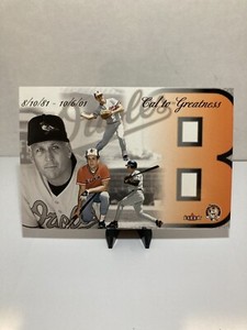 CAL RIPKEN Jr Orioles - 2001 Fleer Cal to Greatness tribute jumbo card