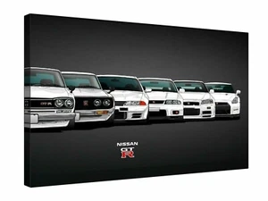 Evolution Nissan Skyline GTR CANVAS WALL ART "20x30" inches FRAMED
