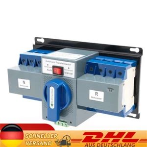 63A 4P Dual Netzteil Automatischer Umschalter Transferschalter Trennschalter DHL - Bild 1 von 13
