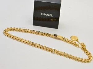 CHANEL Chain Belt 31 RUE CAMBON COCO Mark Cambon Coin GP Gold w Original Box - Picture 1 of 8