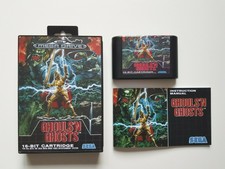 Complete set (pal leaflet) ghouls'n Ghosts mega drive, reproduction