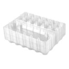 1X(24Pcs Plastic Egg Cartons Bulk Clear Chicken Egg Tray Holder For Family3673