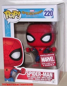 FUNKO POP SPIDERMAN HOMECOMING SPIDERMAN #220 WINGSUIT Collectors Corp IN STOCK - Picture 1 of 1