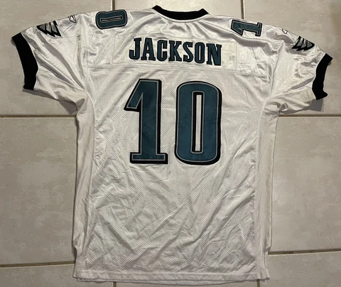 Vintage REEBOK Philadelphia Eagles DeSean Jackson SEWN NFL Jersey Men's SIZE 54 Cover