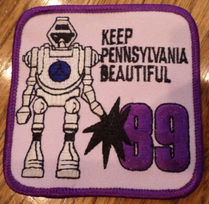 Girl Scouts Gs Keep Pennsylvania Beautiful 1989 Robot Vintage Uniform Patch - Picture 1 of 1