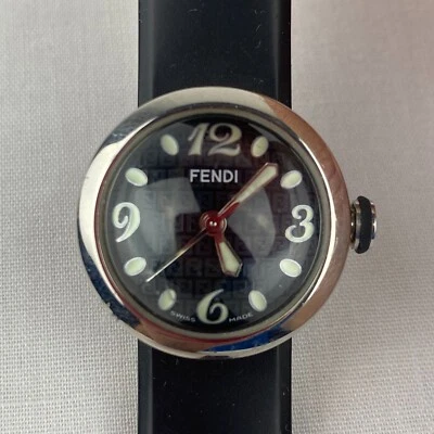 Reloj de Escritura Fendi Bubble 8010 L Negro Mujer B48 Foto 1 de 4