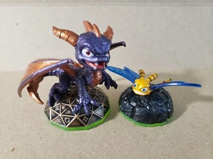 Skylanders Spyro Adventure Character Figures SPYRO THE DRAGON + SPARX Green Base - Picture 1 of 4