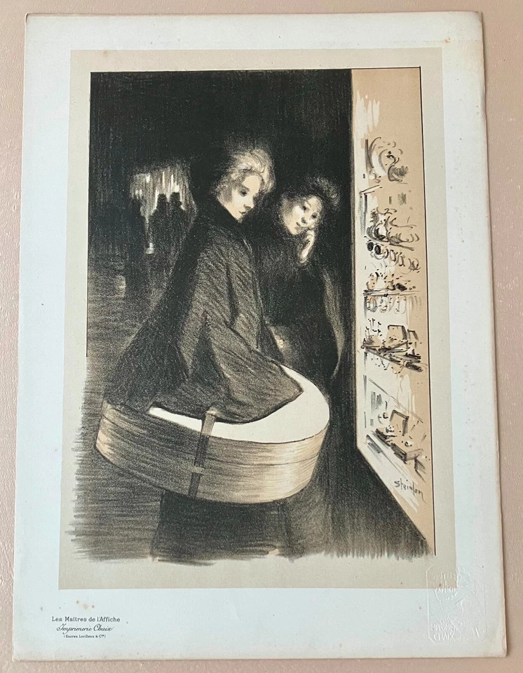 LES MAITRES DE L'AFFICHE STEINLEN LITHOGRAPHIE Imp. CHAIX - Photo 1/1