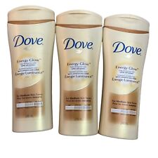 3X Dove Energy Glow Daily Moisturizer Lotion For Medium Skin Tones, New- Rare