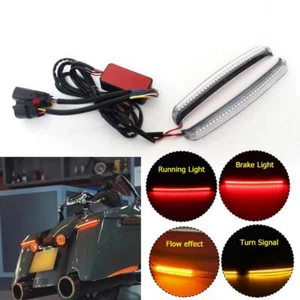 Pair Rear Clear Saddlebag Turn Signal Lights For Harley Touring Road King 14-23 - Bild 1 von 22