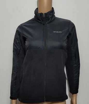Columbia Girls Softshell Jacket Size 10/12 M Black - Image 1 of 4