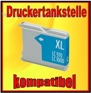 komp. Patrone für BROTHER DCP-130C 135C 150C 330C 350C ersetzt LC-970 LC-1000C - Bild 1 von 2