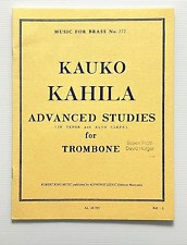 Advanced Studies for Trombone by Kauko Kahila SC