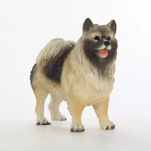 Keeshond Figurine Hand Painted Collectible Statue - Picture 1 of 1