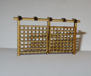 Modelleisenbahn H0 1:87 Pergola Sichtschutz Kletterhilfe Diorama Bausatz - Bild 1 von 7