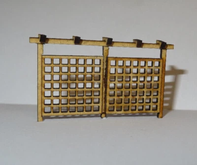 Modelleisenbahn H0 1:87  Pergola  Sichtschutz Kletterhilfe Diorama Bausatz - Bild 1 von 4