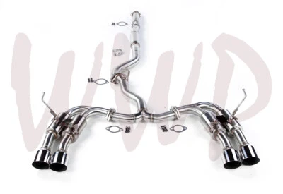 Sistema de silenciador de escape CatBack de punta cuádruple de acero inoxidable de 3" 15-21 Subaru WRX STI 2,5 L Foto 1 de 3