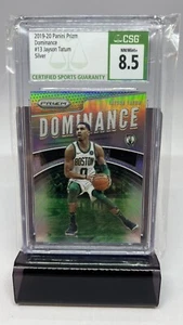 2019-20 Panini Prizm #13 Jayson Tatum CSG 8.5 Dominance Silver Basketball - Picture 1 of 2