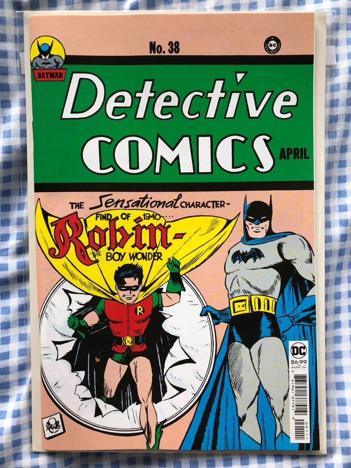 Detective Comics 38 facsimile reprint edition. 1st App of Robin. Batman app [7.0 - Image 1 of 1