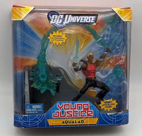 2011 DC Universe YounG Justice AQUALAD figure Mattel CiB Cover