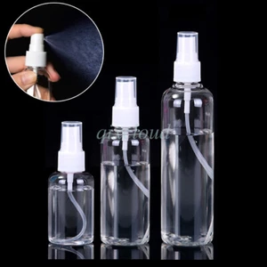 Lot 100ml 200ml Transparent Plastic Perfume Sprayer Empty Plastic Spray Bottles - Picture 1 of 11