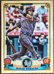 Topps Gypsy Queen David Peralta 2019 logotipo cambio variación #214 Diamondbacks - Imagen 1 de 2