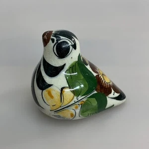 Vintage handbemalte signierte Mexiko kleine Keramik Vogel Figur - Bild 1 von 10