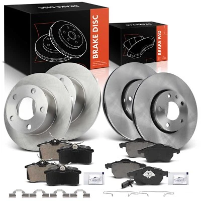 12x Rotores de disco y pastillas de freno de cerámica para Audi A6 2000 VW Passat 02-04 delanteras y traseras Foto 1 de 4