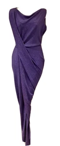 Vivienne Westwood Vian Pencil Dress Purple Size M UK 10 New Tags - Picture 1 of 22