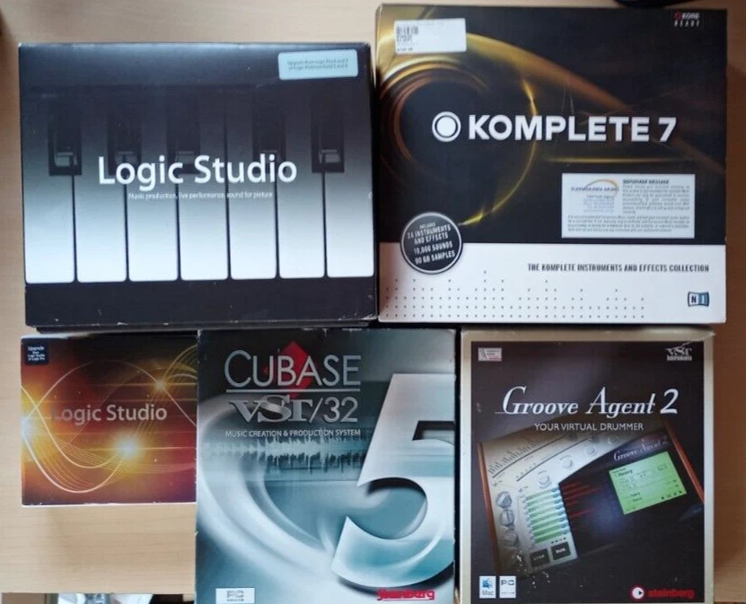Steinberg Groove Agent 2 Cubase Logic Studio Komplete 7 Software Lot - NO KEYS - Image 1 of 4