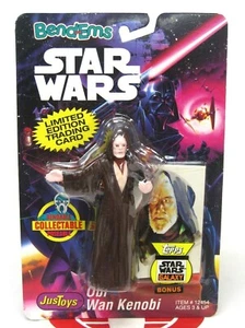 Star Wars Bend Ems OBI WAN KENOBI Bendy Action Figure 1993 Just Toys MOC MIB - Picture 1 of 1