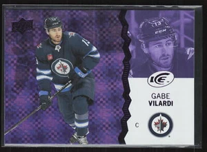 Gabe Vilardi 2023-24 UD ICE Purple #47 Winnipeg Jets - Picture 1 of 2