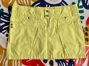Panca - MINIGONNA DONNA BEACHCOMBER BASSO RIALZO Gialla 14/L RRP Â35 £ - Foto 1 di 3