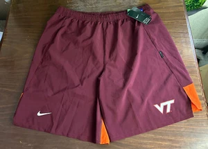 Virginia Tech Hokies Basketball Player Shorts Nike Maroon Size 2XL - Picture 1 of 5
