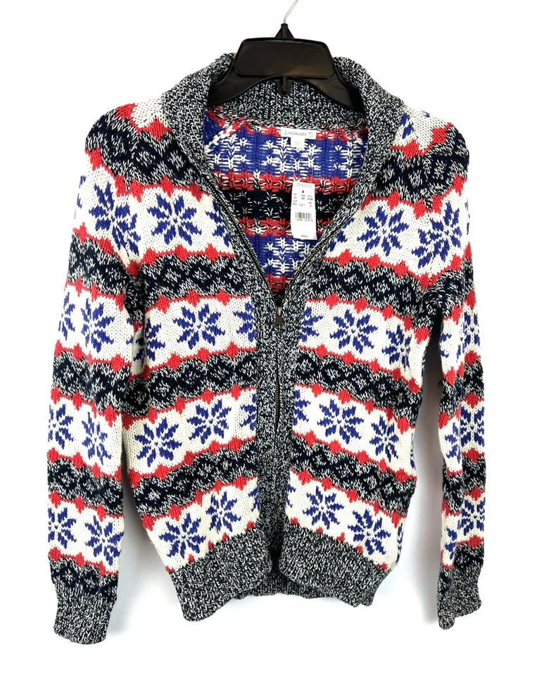 Suéter Crewcuts Niño Manga Larga Tejido Cremallera Talla 12 Foto 1 de 4