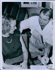 Vintage Det. C.B Newton Questions Witness Jean Nolen At Theater Police 6X8 Photo