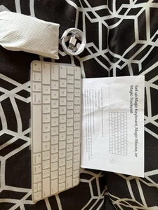 Genuine Apple Magic Keyboard and Magic Mouse - Blue A2450 A1657 - (VG) - READ - Picture 1 of 1
