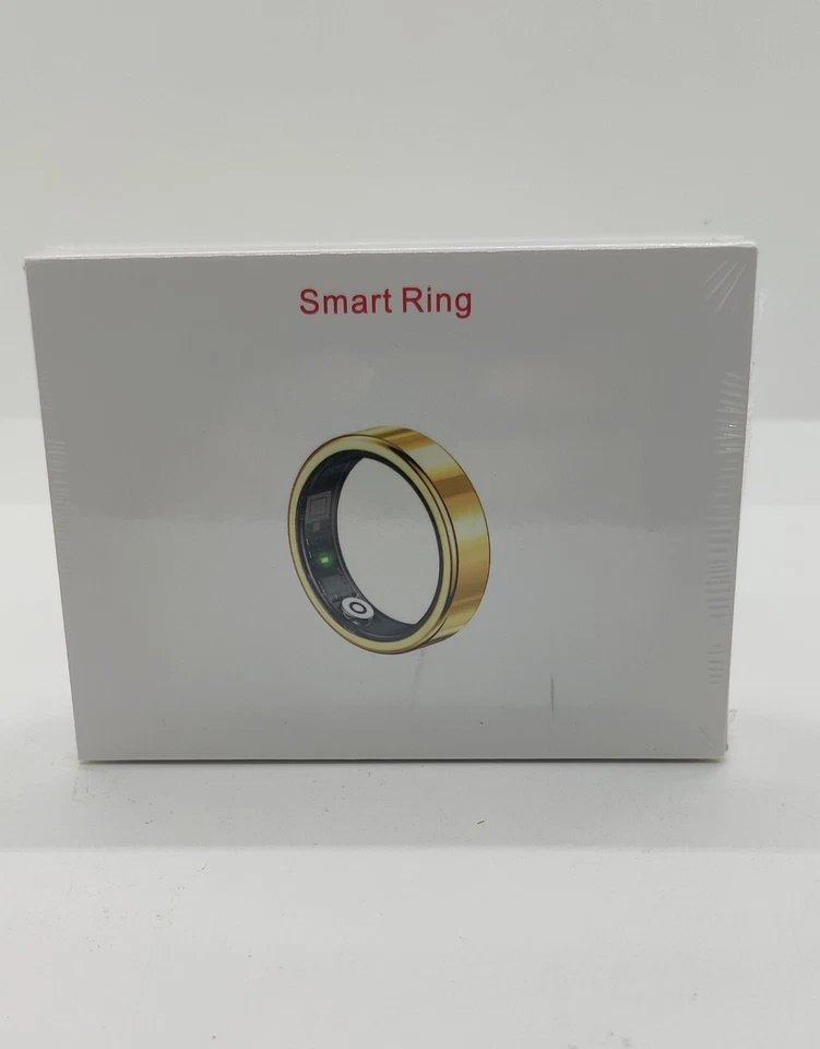 JRing Smart Ring Heart Rate Monitor Blood Oxygen Sleep Tracker Size 11 Black  - Image 1 of 3