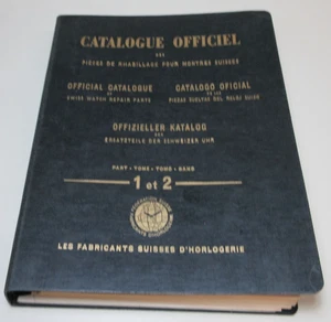 OFFIZIELLER KATALOG OS SWISS UHR REPARATUR TEILE TEILE 1 & 2 UHRMACHERBUCH #9 - Bild 1 von 8