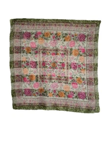 Prochownick 1880 grün Seide Damen Schal Blumenmuster 36"/34" - Bild 1 von 5