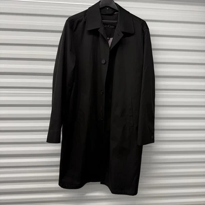 Calvin Klein Men’s Water Resistant Overcoat Jacket Coat In Black With Warmer 42L - Image 1 of 4