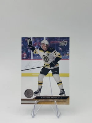 2023-24 Upper Deck Series 1 Clear Cut Charlie McAvoy #14 - Image 1 of 2