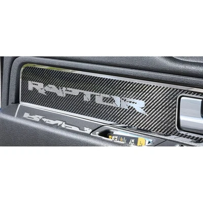 ACC Front Door Panel Inserts 'Raptor' fits 2010-2014 Ford F-150 Raptor-Deluxe CF - Imagem 1 de 2