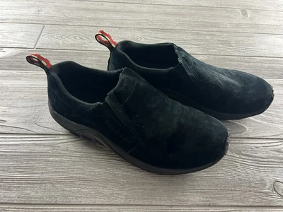 Merrill Jungle para hombre sin cordones de gamuza negra sin usar, en caja talla 11 Foto 1 de 4