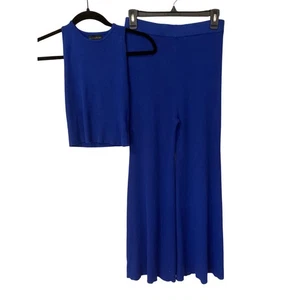 House of Harlow Royal Blue Knit Pant Set - Size Small - Picture 1 of 6
