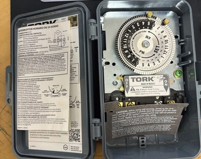 Tork 1101B-P 42 40A Hour Time Switch OUTDOOR 120V Replaces Paragon Trippers X772 - Image 1 of 4