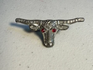 Pañuelo de dirección fundido a presión Hopalong Cassidy de colección con ojos rojos - Imagen 1 de 2